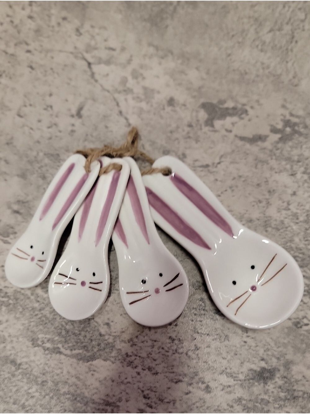 Brand New Ceramic Bunny Rabbit Measuring Spoons